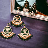 Customized dulhaniya earrings with maangtikka|Wedding Collection|Acyrlic earrings - BBD GIFTS
